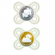 Chupete silicona - mam perfect start (0 -2 meses n pack doble)
