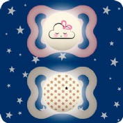 Chupete silicona simetrica - mam supreme night (1 unidad r 2-6 meses)