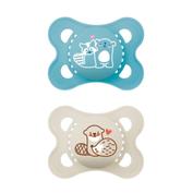 Mam original chupete 2-6 meses azul mate 2 und