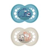 Mam original chupete +6 meses azul mate 2 uds