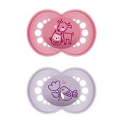 Mam original chupete 6+ rosa mate 2 uds