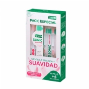 Gum sonic sensitive cepillo pilas & 4 recambio