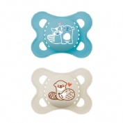 Mam original chupete 2-6 meses azul mate 2 und