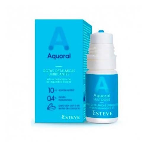 Aquoral multidosis - gotas oftalmicas lubricantes esteriles (1 envase 10 ml)